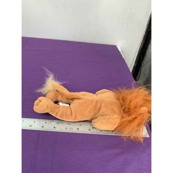 Warner Brothers 1998 Cowardly Lion Wizard of Oz 10 Inch Bean Bag Plush Stuffed A - Picture 4 of 6